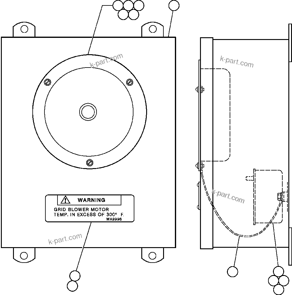 Komatsu parts book diagram for AFE47-FE 730E S/N A30512 - A30517    ROSSING URANIUM: JUNCTION BOX ASSEMBLY (EG8929)