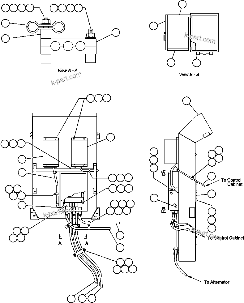 Komatsu parts book diagram for AFE47-FF 730E S/N A30518 - A30520 & A30523     DARMA HENWA: BLOWER INLET WIRING INSTALLATION