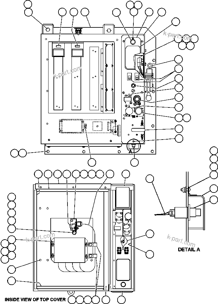 Komatsu parts book diagram for AFE47-FF 730E S/N A30518 - A30520 & A30523     DARMA HENWA: CAB INTERFACE COMPARTMENT