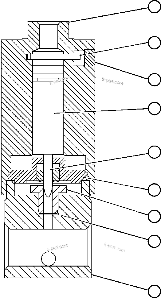 Komatsu parts book diagram for AFE47-FF 730E S/N A30518 - A30520 & A30523     DARMA HENWA: VENT VALVE ASSEMBLY (LA0598)