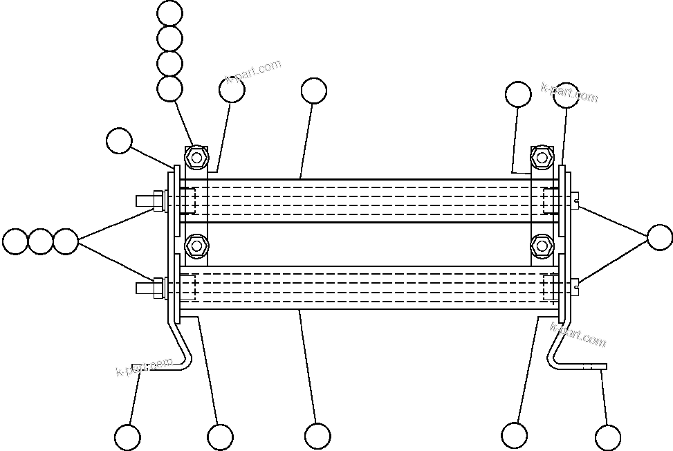 Komatsu parts book diagram for AFE47-FF 730E S/N A30518 - A30520 & A30523     DARMA HENWA: RESISTOR ASSEMBLY (VE6108)