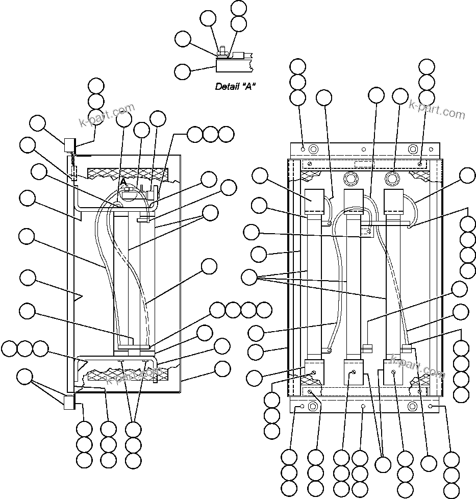 Komatsu parts book diagram for AFE47-FF 730E S/N A30518 - A30520 & A30523     DARMA HENWA: PANEL - GROUND FAULT RESISTOR (PB5508)