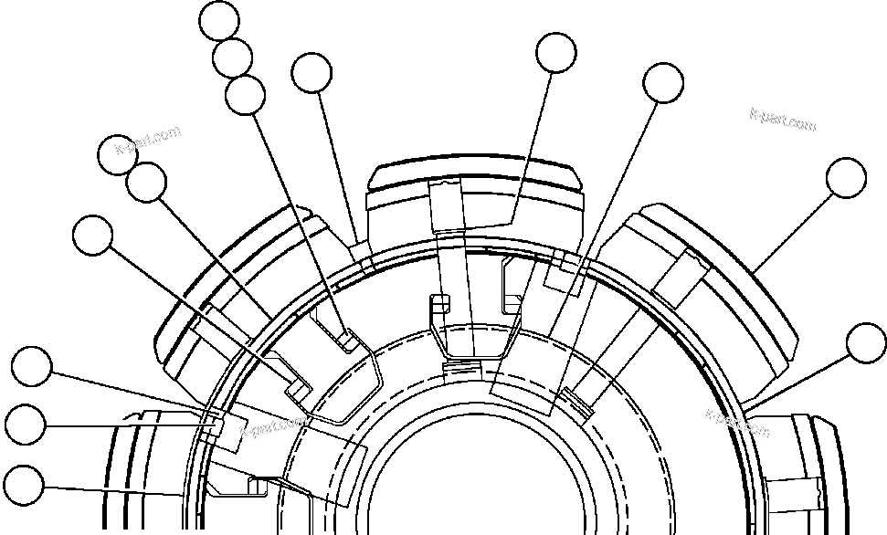 Komatsu parts book diagram for AFE47-FF 730E S/N A30518 - A30520 & A30523     DARMA HENWA: ALTERNATOR - 22M2 - 2 (PB9266)