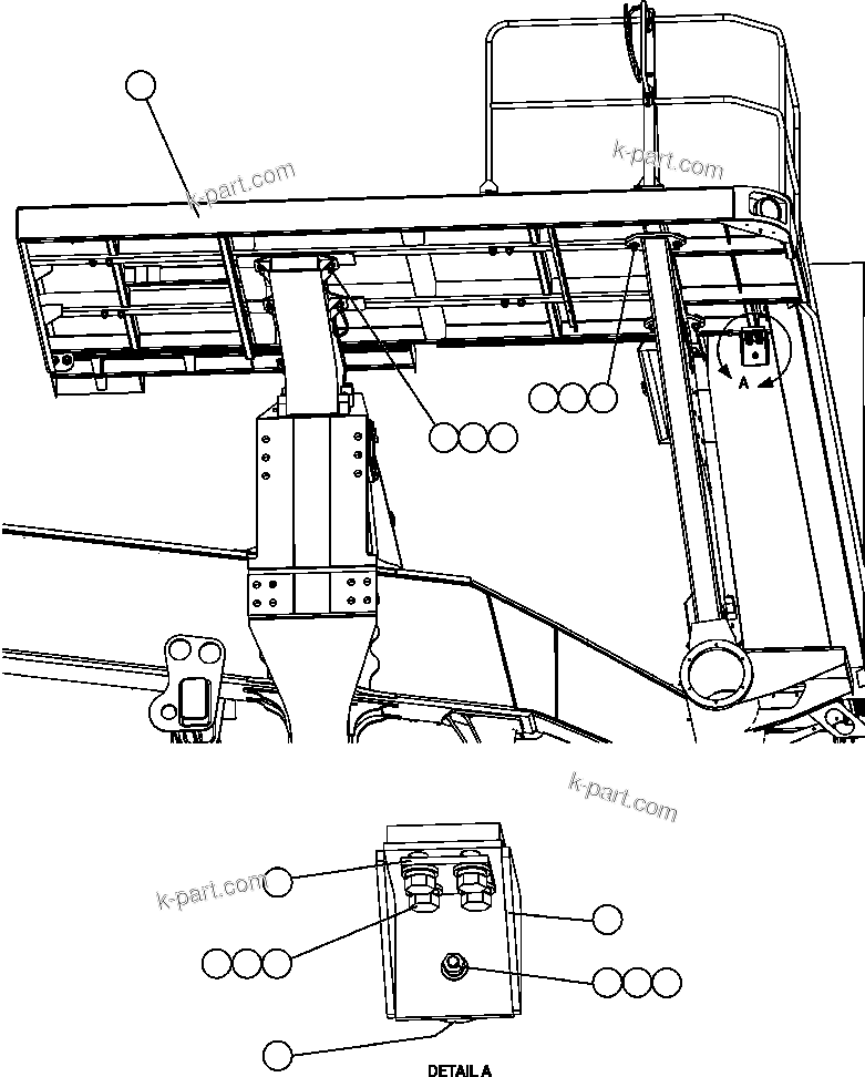 Komatsu parts book diagram for AFE47-FH 730E S/N A30524     NITTETSU: R.H. DECK INSTALLATION