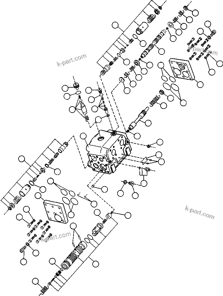 Komatsu parts book diagram for AFE47-FH 730E S/N A30524     NITTETSU: FLOW AMPLIFIER (PB9932)