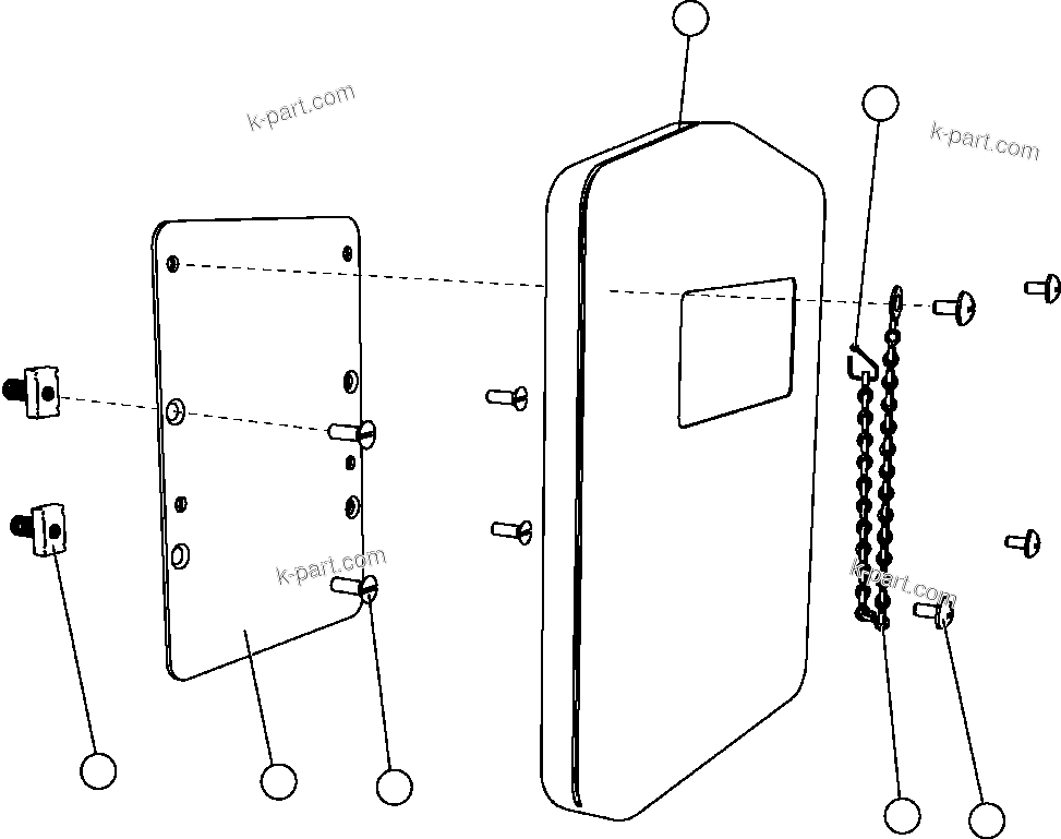 Komatsu parts book diagram for AFE47-FH 730E S/N A30524     NITTETSU: MANUAL HOLDER