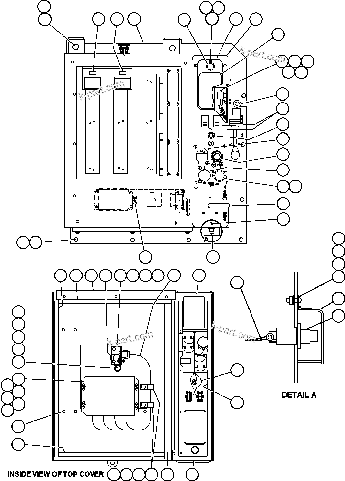 Komatsu parts book diagram for AFE47-FH 730E S/N A30524     NITTETSU: CAB INTERFACE COMPARTMENT