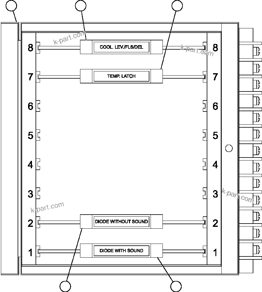 Komatsu parts book diagram for AFE47-FH 730E S/N A30524     NITTETSU: A.I.D. MODULE ASSEMBLY (PC1810)