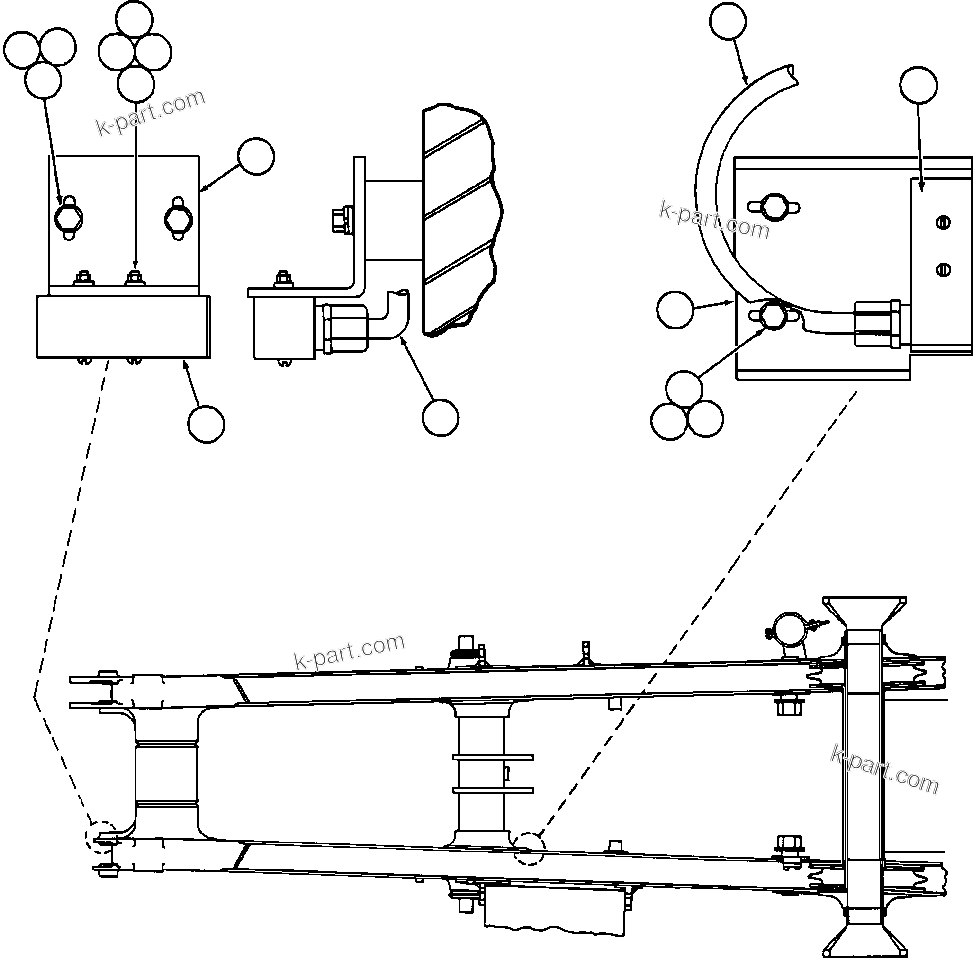 Komatsu parts book diagram for AFE47-FH 730E S/N A30524     NITTETSU: HOIST LIMIT & BODY-UP INTERLOCK SWITCH