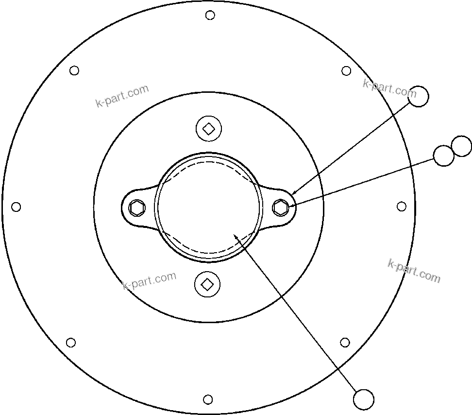 Komatsu parts book diagram for AFE47-FH 730E S/N A30524     NITTETSU: HUBODOMETER INSTALLATION
