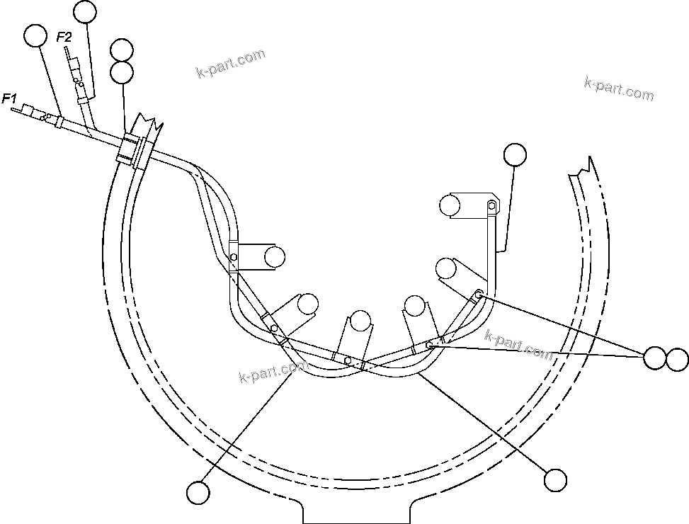 Komatsu parts book diagram for AFE47-FH 730E S/N A30524     NITTETSU: ALTERNATOR - 22M2 - 4 (PB9266)