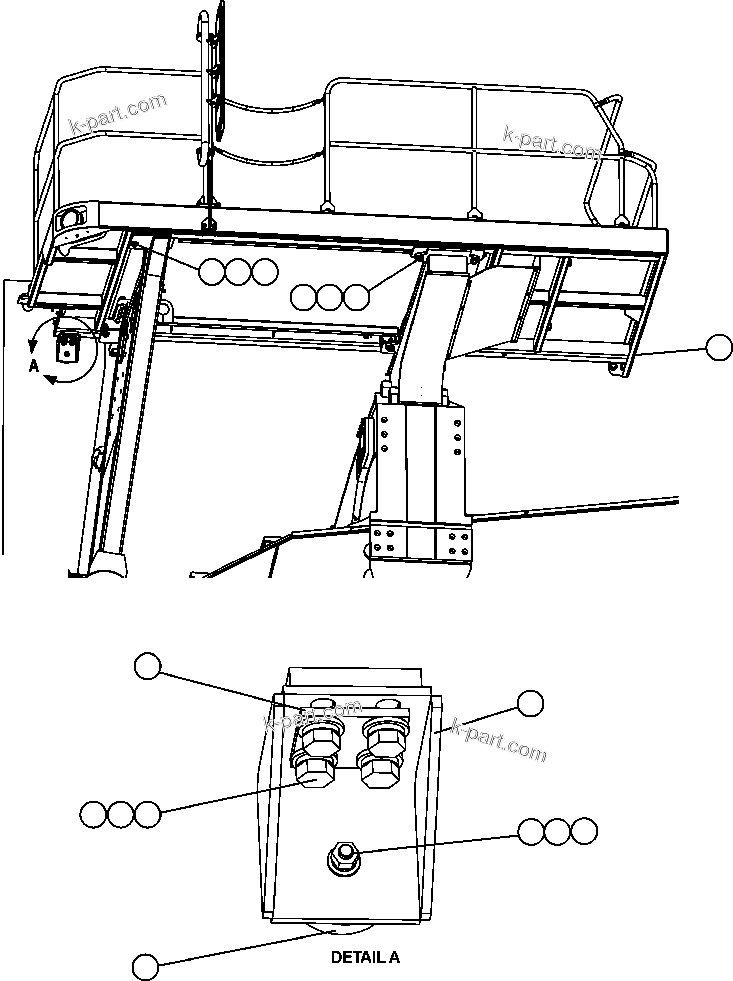 Komatsu parts book diagram for AFE47-FM 730E S/N A30531 - A30534     RUSSIAN COPPER COMPANY (RMK): L.H. DECK INSTALLATION