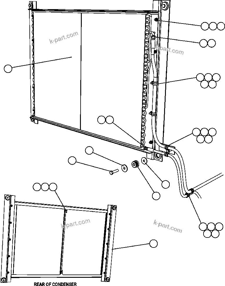 Komatsu parts book diagram for AFE47-FM 730E S/N A30531 - A30534     RUSSIAN COPPER COMPANY (RMK): AIR CONDITIONER PIPING & INSTALLATION