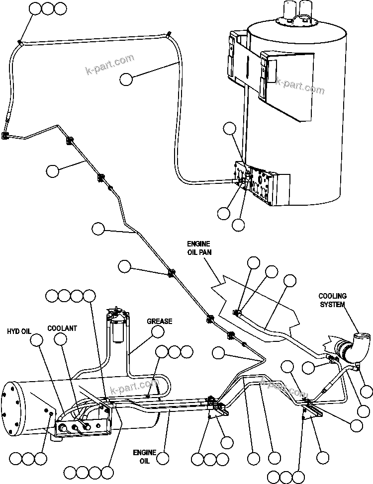 Komatsu parts book diagram for AFE47-FM 730E S/N A30531 - A30534     RUSSIAN COPPER COMPANY (RMK): SERVICE CENTER - R.H.