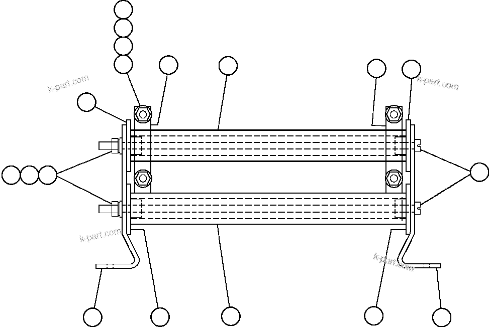 Komatsu parts book diagram for AFE47-FM 730E S/N A30531 - A30534     RUSSIAN COPPER COMPANY (RMK): RESISTOR ASSEMBLY (VE6108)