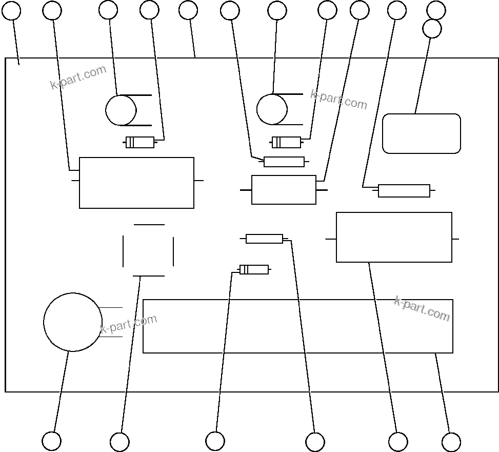 Komatsu parts book diagram for AFE47-FM 730E S/N A30531 - A30534     RUSSIAN COPPER COMPANY (RMK): PANEL - FDP (VE6113)