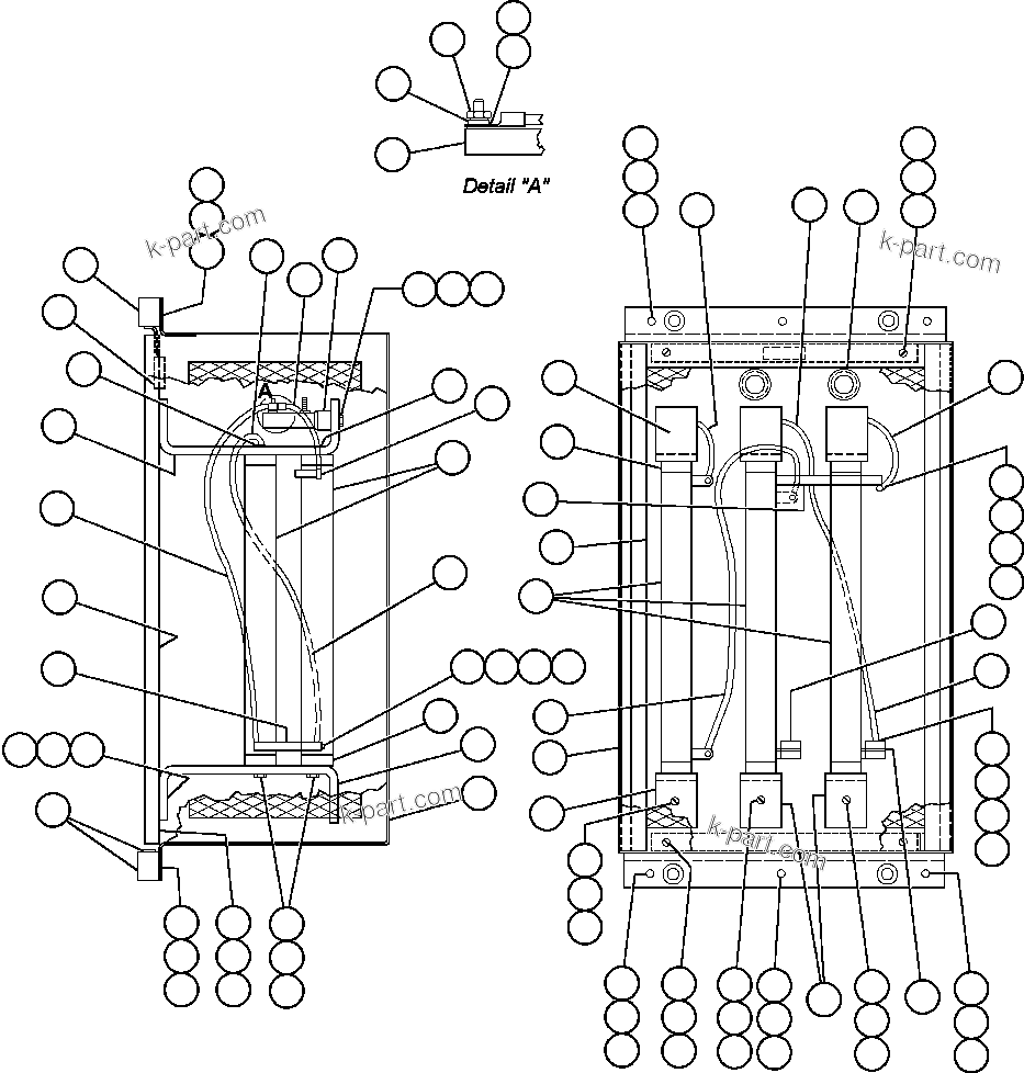 Komatsu parts book diagram for AFE47-FM 730E S/N A30531 - A30534     RUSSIAN COPPER COMPANY (RMK): PANEL - GROUND FAULT RESISTOR (PB5508)