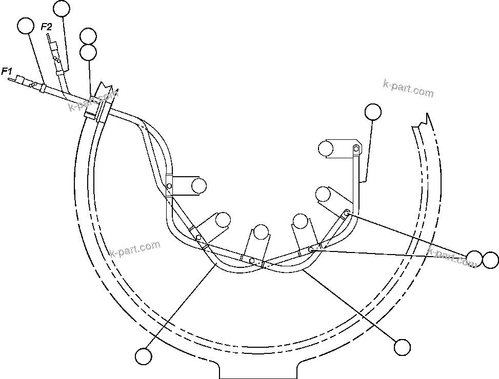 Komatsu parts book diagram for AFE47-FM 730E S/N A30531 - A30534     RUSSIAN COPPER COMPANY (RMK): ALTERNATOR - 22M2 - 4 (PB9266)