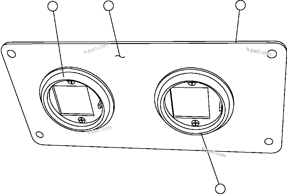 Komatsu parts book diagram for AFE47-FP 730E S/N A30541 - A30545 & A30550 - A30551      DARMA HENWA: AIR CLEANER RESTRICTION GAUGE (EL1086)