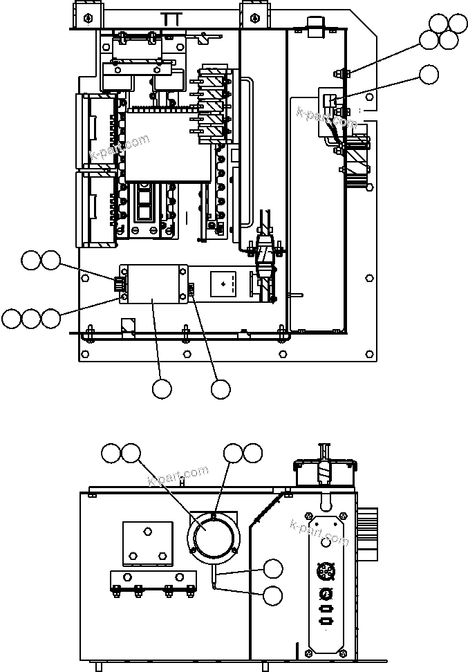 Komatsu parts book diagram for AFE47-FP 730E S/N A30541 - A30545 & A30550 - A30551      DARMA HENWA: CAB INTERFACE COMPARTMENT ( 4/4)