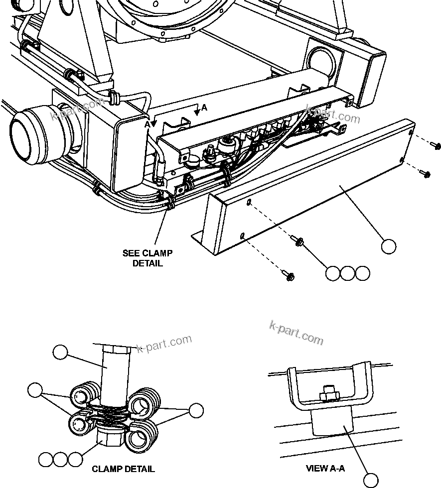 Komatsu parts book diagram for AFE47-FP 730E S/N A30541 - A30545 & A30550 - A30551      DARMA HENWA: STARTING SYSTEM WIRING ( 3/5)