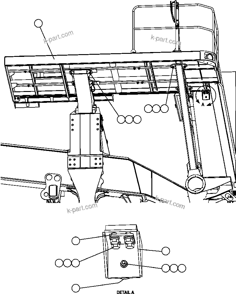 Komatsu parts book diagram for AFE47-FQ 730E S/N A30546 - A30549     ROSSING URANIUM: R.H. DECK INSTALLATION