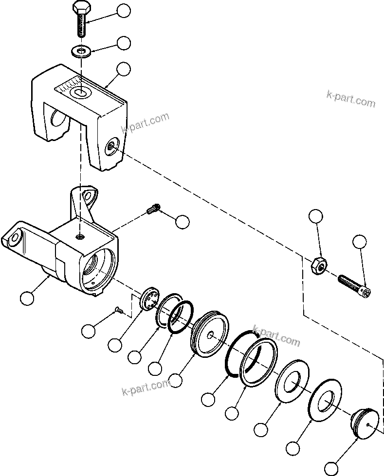 Komatsu parts book diagram for AFE47-FQ 730E S/N A30546 - A30549     ROSSING URANIUM: PARKING BRAKE ASSEMBLY (PB8995)