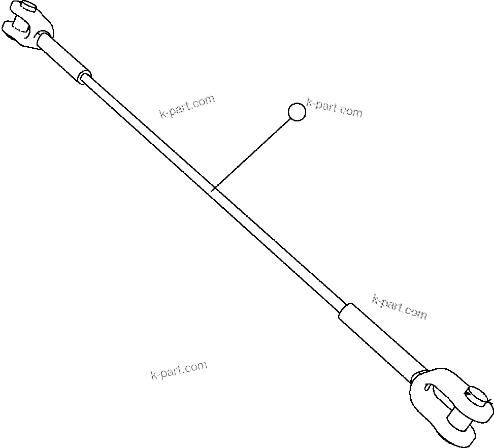 Komatsu parts book diagram for AFE47-FQ 730E S/N A30546 - A30549     ROSSING URANIUM: BODY RETENTION CABLE