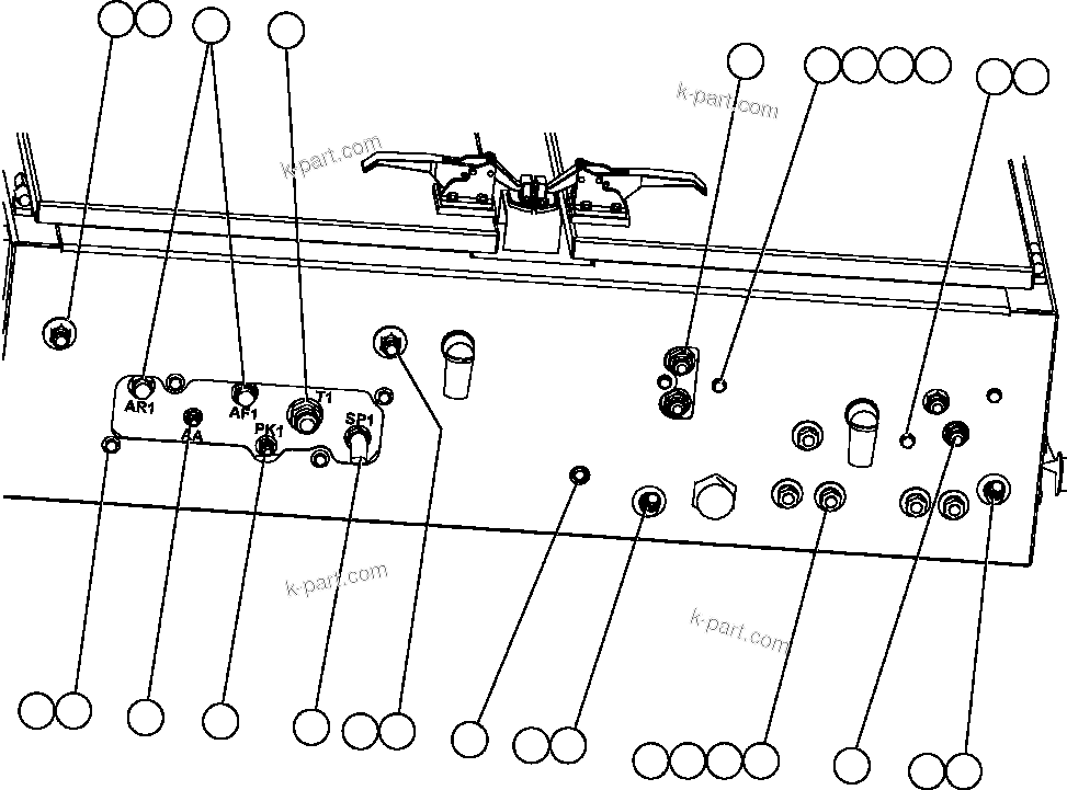 Komatsu parts book diagram for AFE47-FQ 730E S/N A30546 - A30549     ROSSING URANIUM: BRAKE CABINET ASSEMBLY  2/5