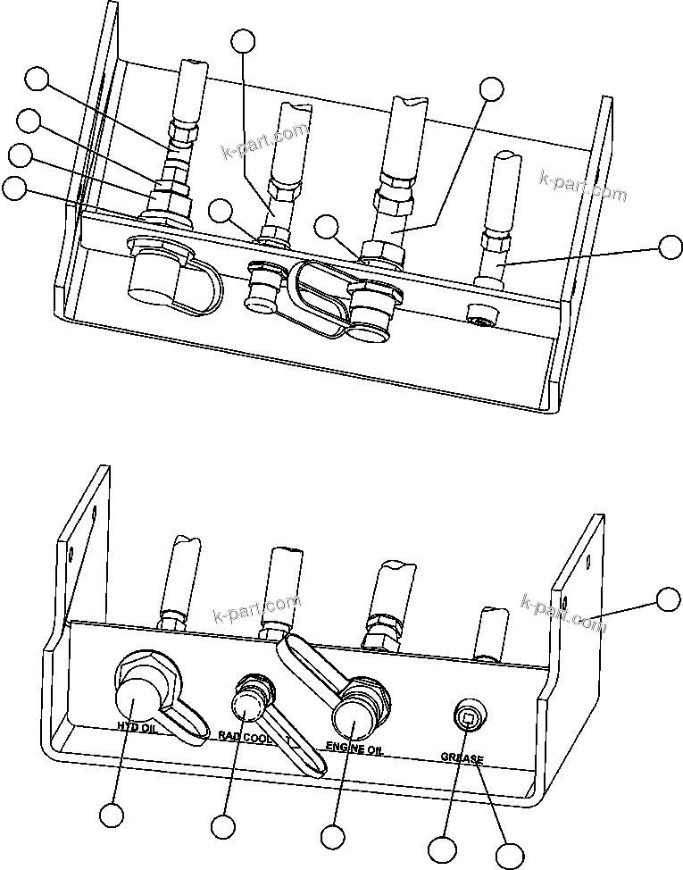 Komatsu parts book diagram for AFE47-FQ 730E S/N A30546 - A30549     ROSSING URANIUM: SERVICE CENTER - FILL STATION