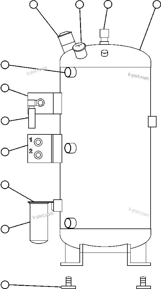 Komatsu parts book diagram for AFE47-FQ 730E S/N A30546 - A30549     ROSSING URANIUM: RESERVE SYSTEM KIT (PC1641)
