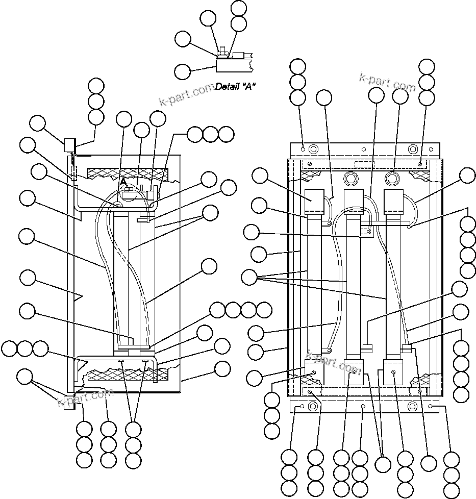 Komatsu parts book diagram for AFE47-FQ 730E S/N A30546 - A30549     ROSSING URANIUM: PANEL - RESISTOR (PB5508)