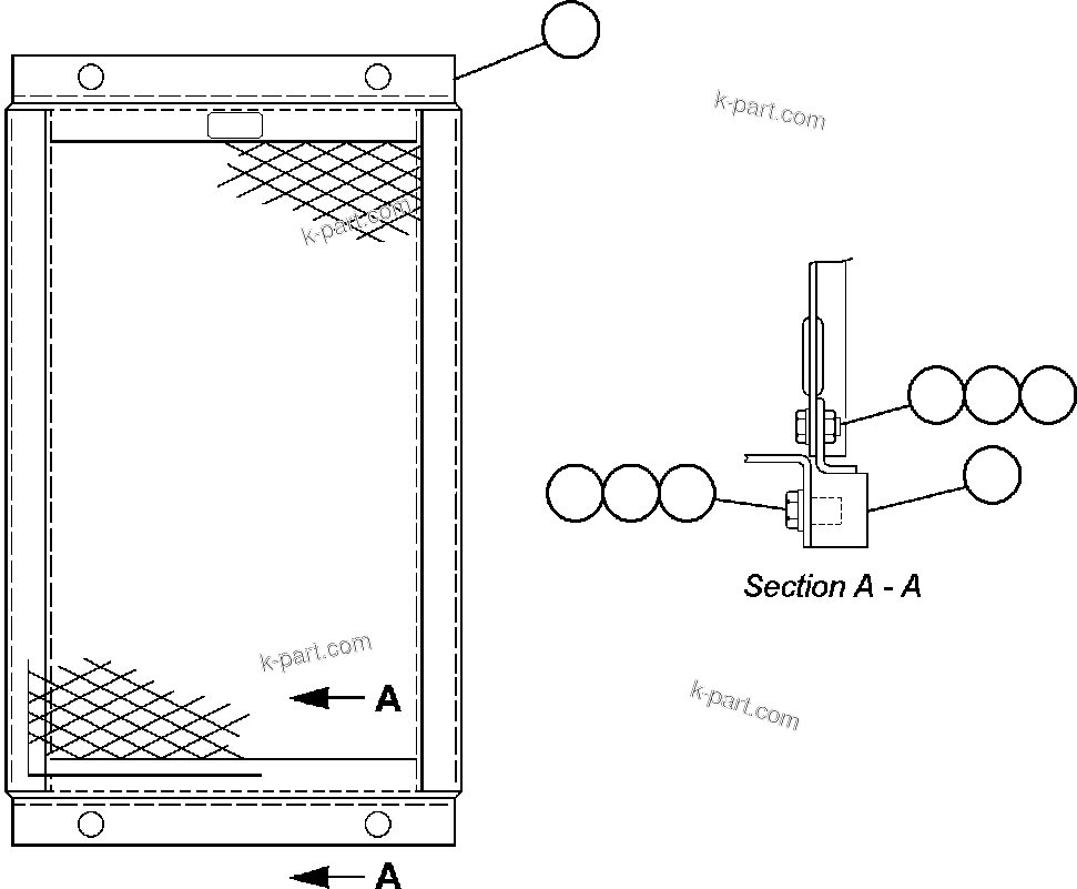 Komatsu parts book diagram for AFE47-FQ 730E S/N A30546 - A30549     ROSSING URANIUM: PANEL - FILTER   2/2 (PB5066)