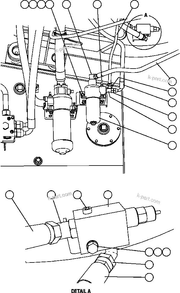 Komatsu parts book diagram for AFE47-FQ 730E S/N A30546 - A30549     ROSSING URANIUM: AUXILIARY BLOWER PIPING - TROLLEY ( 2/3)