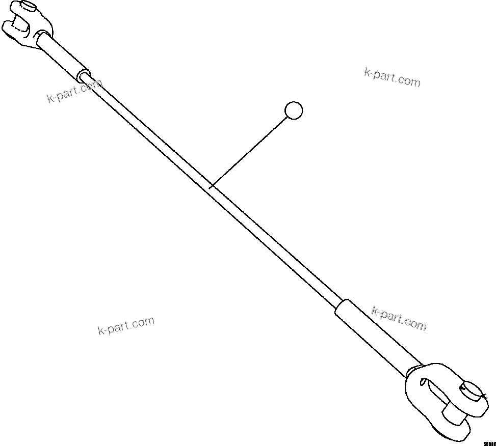 Komatsu parts book diagram for AFE47-GG 730E S/N A30600-A30601 & A30604-A30605    ROSSING (Trolley): BODY RETENTION CABLE