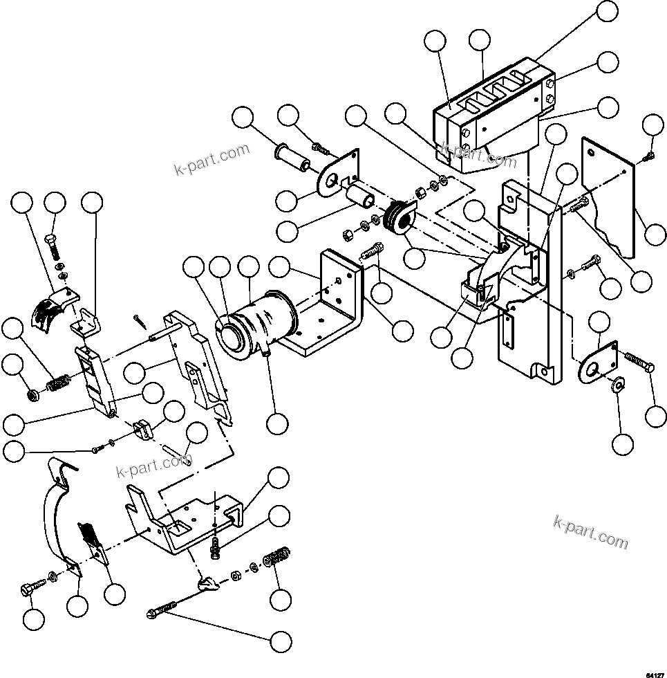 Komatsu parts book diagram for AFE47-GG 730E S/N A30600-A30601 & A30604-A30605    ROSSING (Trolley): CONTACTOR - GIC (VS8196)