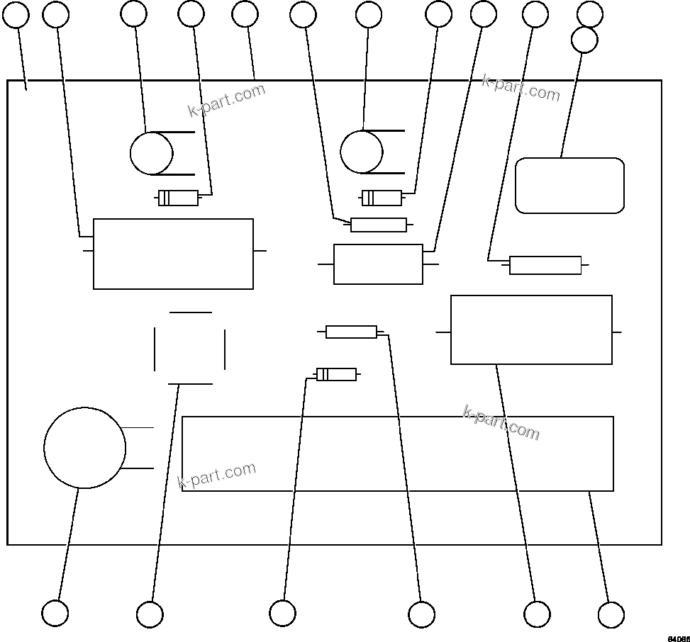 Komatsu parts book diagram for AFE47-GG 730E S/N A30600-A30601 & A30604-A30605    ROSSING (Trolley): PANEL - FDP (VE6113)