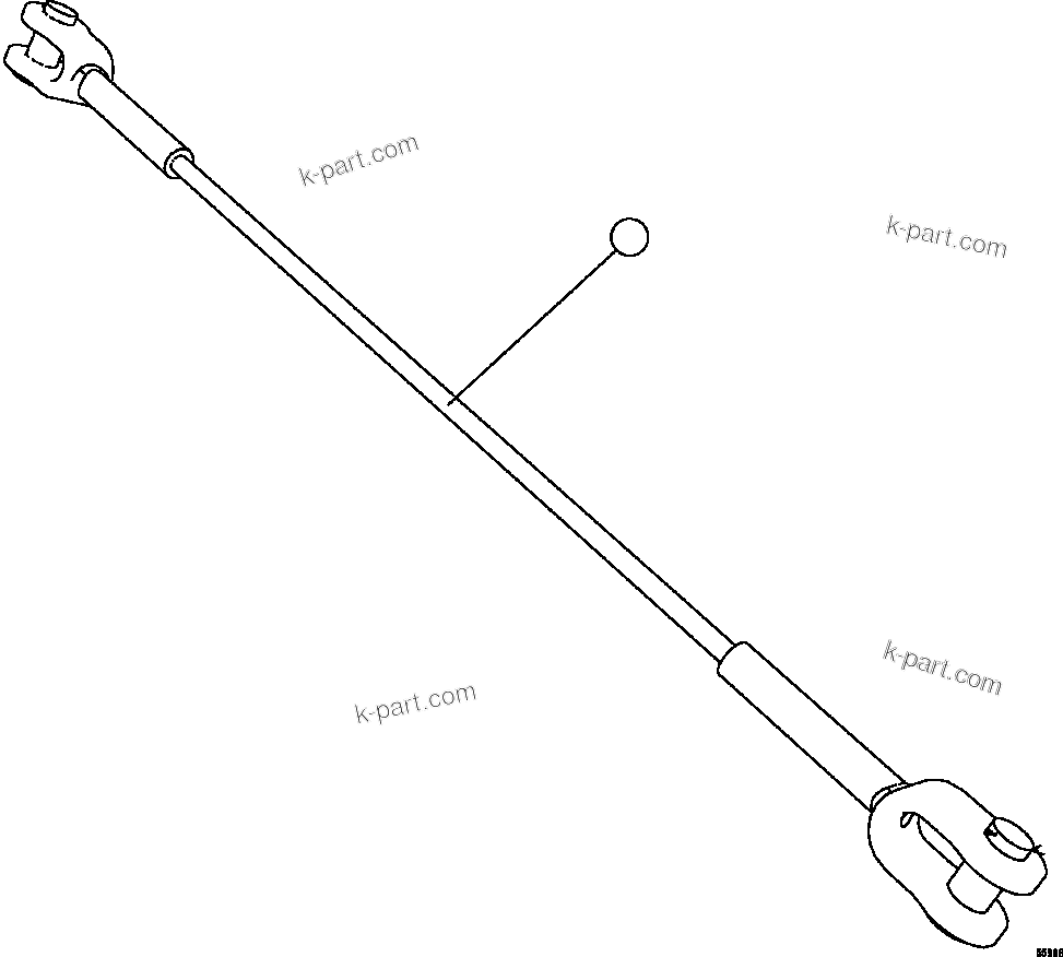 Komatsu parts book diagram for AFE47-GV 730E S/N A30648 - A30649   FOSKOR: BODY RETENTION SLING