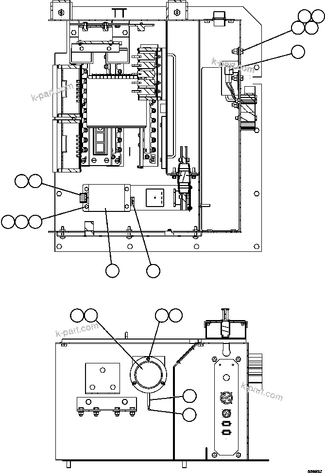 Komatsu parts book diagram for AFE47-GV 730E S/N A30648 - A30649   FOSKOR: CAB INTERFACE COMPARTMENT      4/4