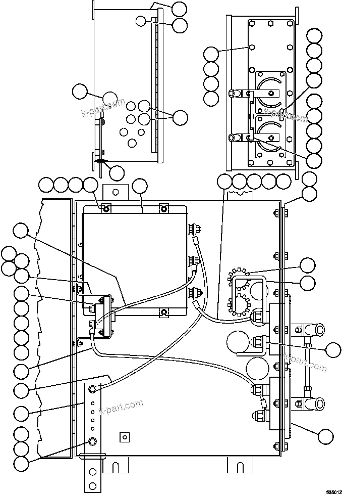 Komatsu parts book diagram for AFE47-GV 730E S/N A30648 - A30649   FOSKOR: BATTERY EQUALIZER BOX ASSM            EJ5855