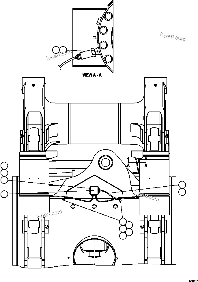 Komatsu parts book diagram for AFE47-GV 730E S/N A30648 - A30649   FOSKOR: PAYLOAD METER III - REAR SUSPENSIONS