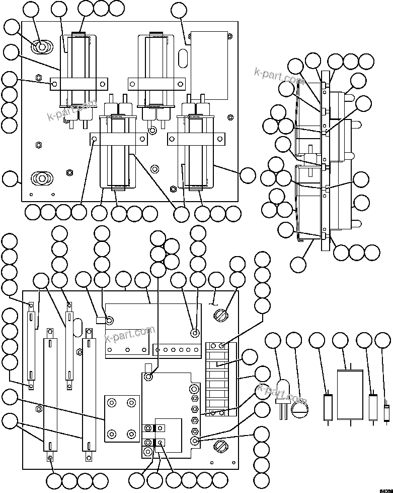 Komatsu parts book diagram for AFE47-GV 730E S/N A30648 - A30649   FOSKOR: PANEL - COVER AFSE            VE5132