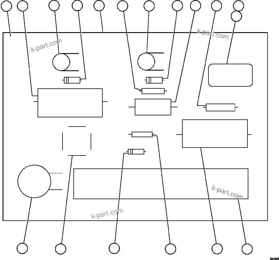 Komatsu parts book diagram for AFE47-GV 730E S/N A30648 - A30649   FOSKOR: PANEL - FDP           VE6113