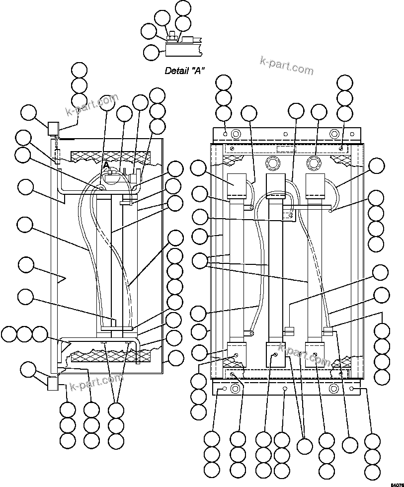 Komatsu parts book diagram for AFE47-GV 730E S/N A30648 - A30649   FOSKOR: PANEL - GROUND FAULT RESISTOR        PB5508