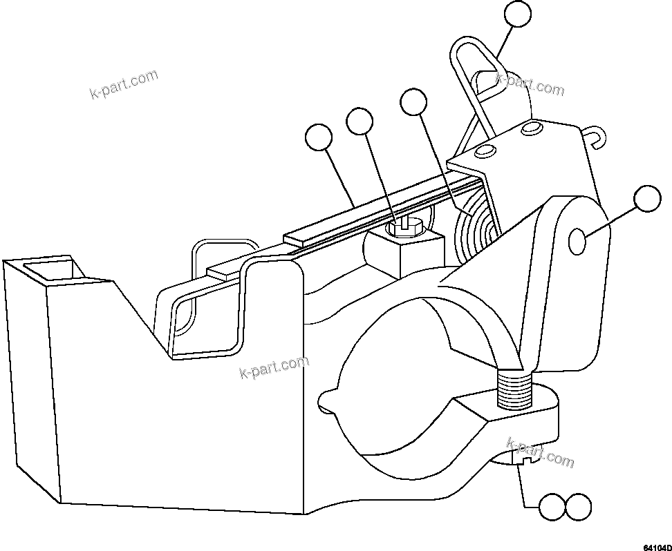 Komatsu parts book diagram for AFE47-GV 730E S/N A30648 - A30649   FOSKOR: ALTERNATOR - 22M2   4/7           PC2665