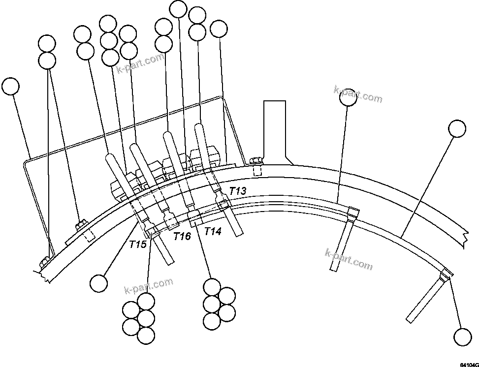 Komatsu parts book diagram for AFE47-GV 730E S/N A30648 - A30649   FOSKOR: ALTERNATOR - 22M2   7/7           PC2665