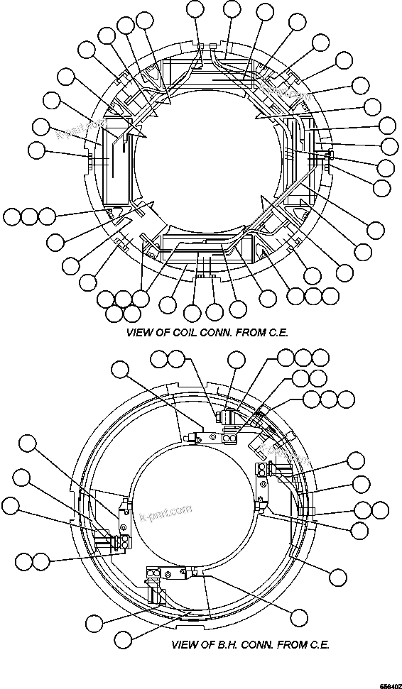 Komatsu parts book diagram for AFE47-GV 730E S/N A30648 - A30649   FOSKOR: MOTORIZED WHEEL - 788FS10   6/7