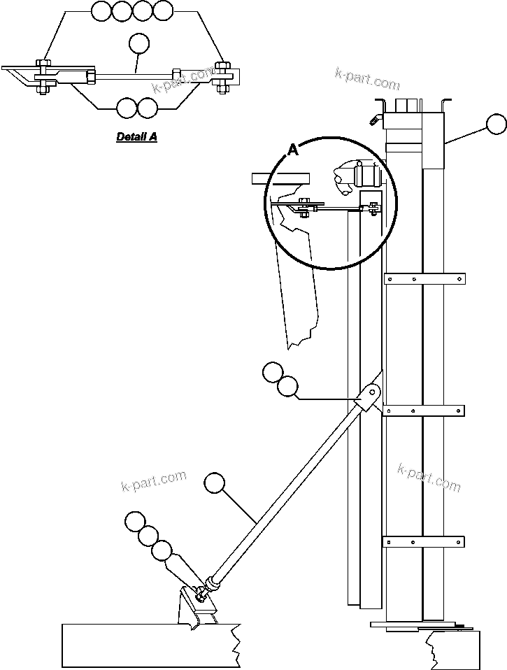 Komatsu parts book diagram for AFE47-Q 730E  S/N 32691  ROSSING URANIUM: RADIATOR INSTALLATION