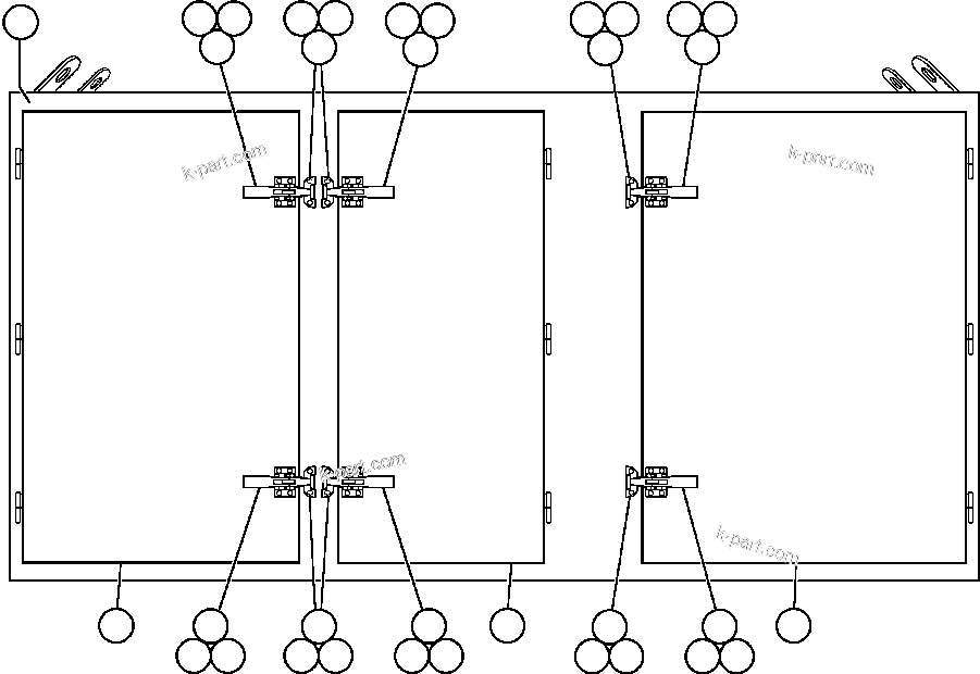 Komatsu parts book diagram for AFE47-Q 730E  S/N 32691  ROSSING URANIUM: CONTROL CABINET ASSM - 5 (EF9948)