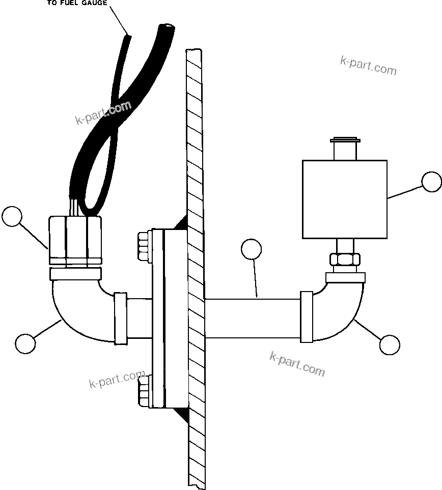 Komatsu parts book diagram for AFE47-Q 730E  S/N 32691  ROSSING URANIUM: LOW FUEL WARNING